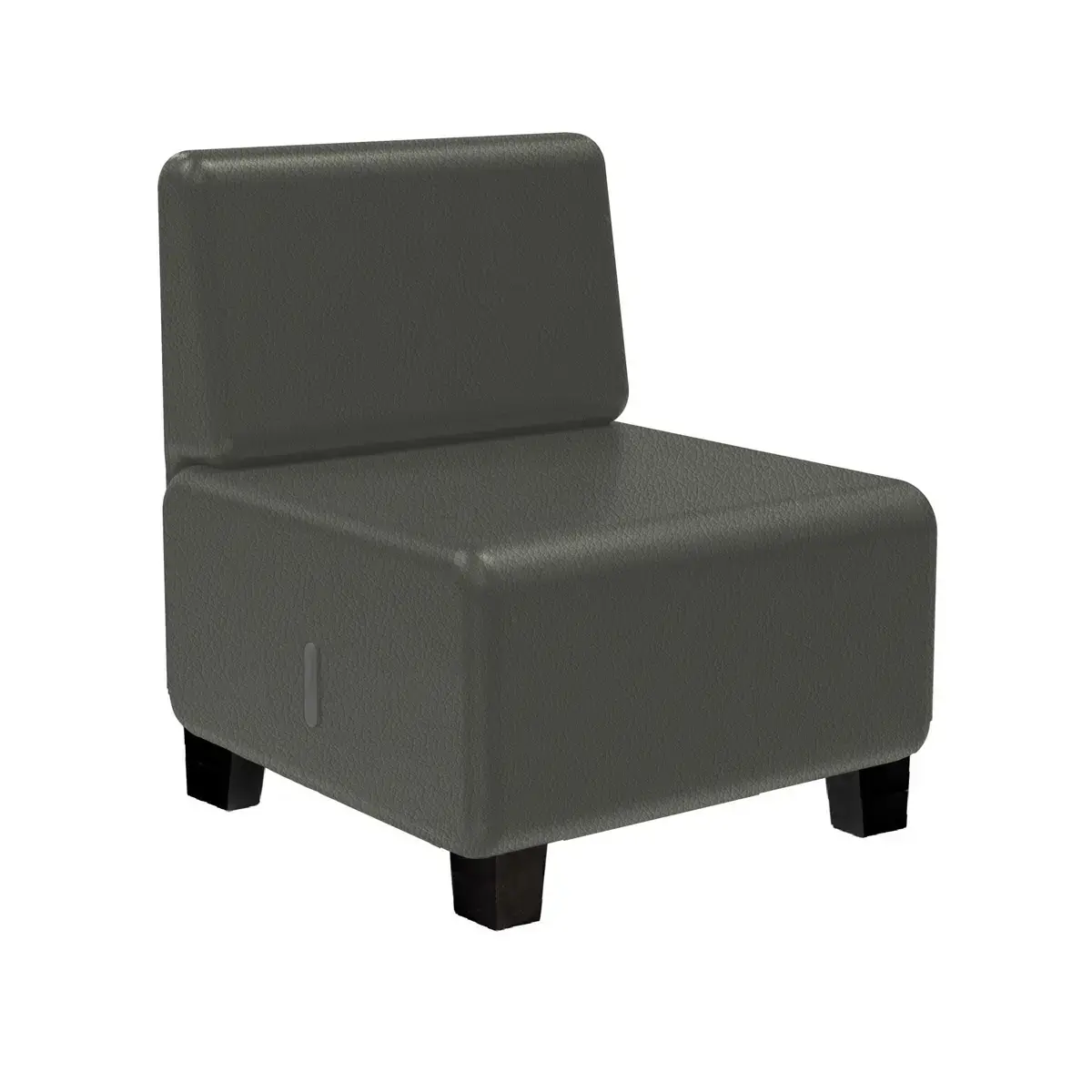 Fauteuil HIZIA - Simili cuir gris - Alba photo du produit