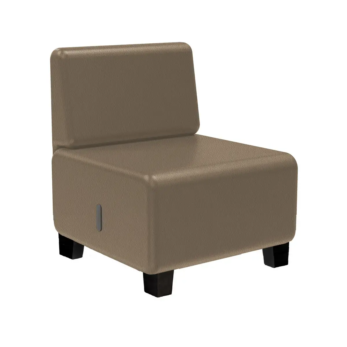 Fauteuil HIZIA - Simili cuir - Taupe - Alba photo du produit