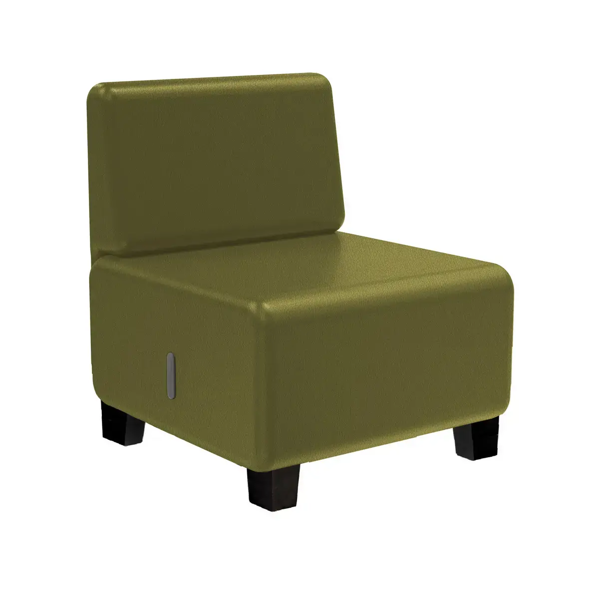 Fauteuil HIZIA - Simili cuir - Kaki - Alba photo du produit