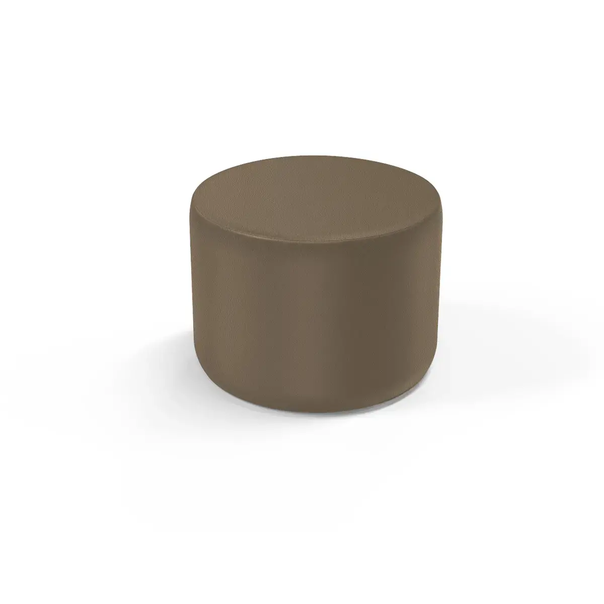 Pouf rond - Taupe - Alba photo du produit