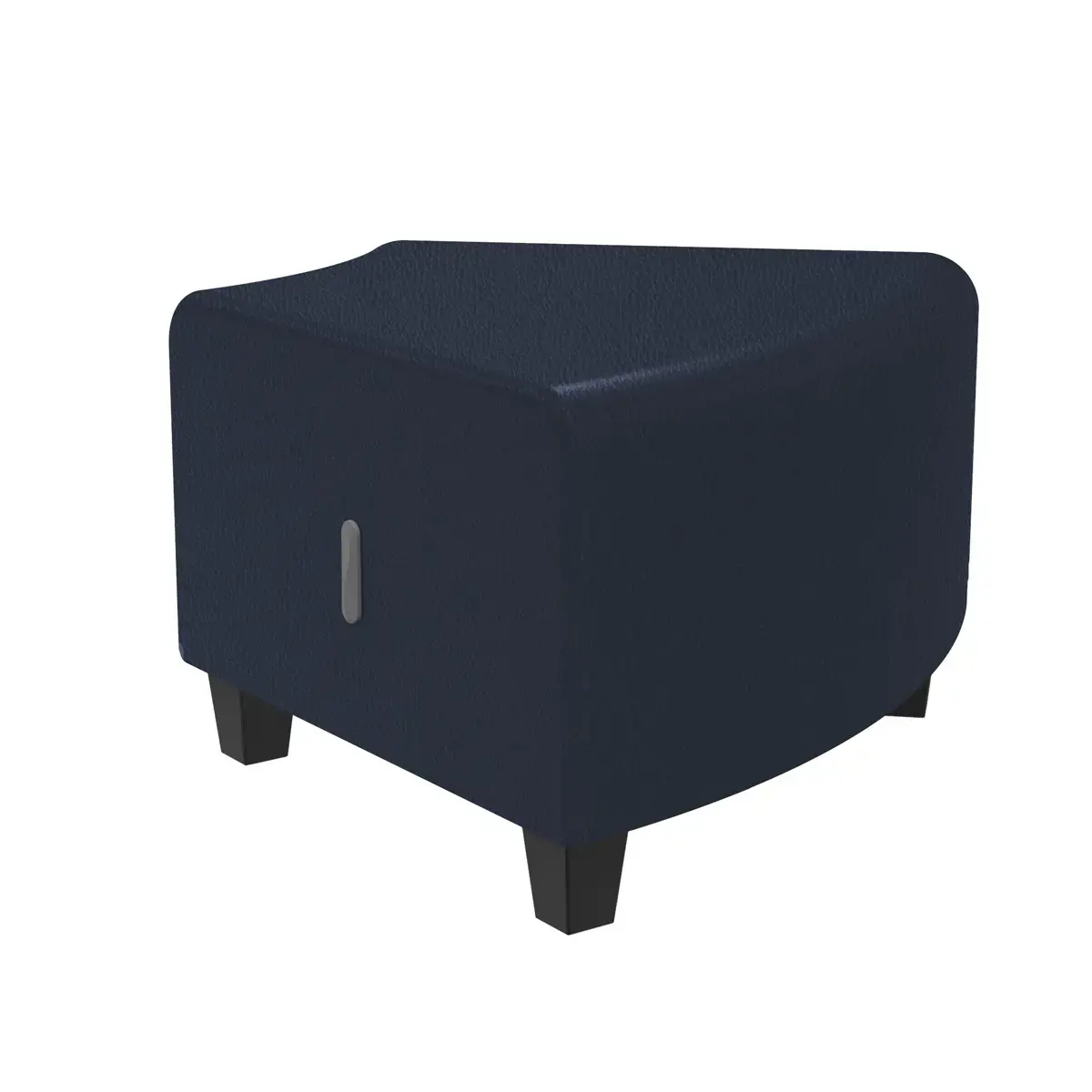 Pouf d'angle - Bleu fonc&eacute; - Alba photo du produit