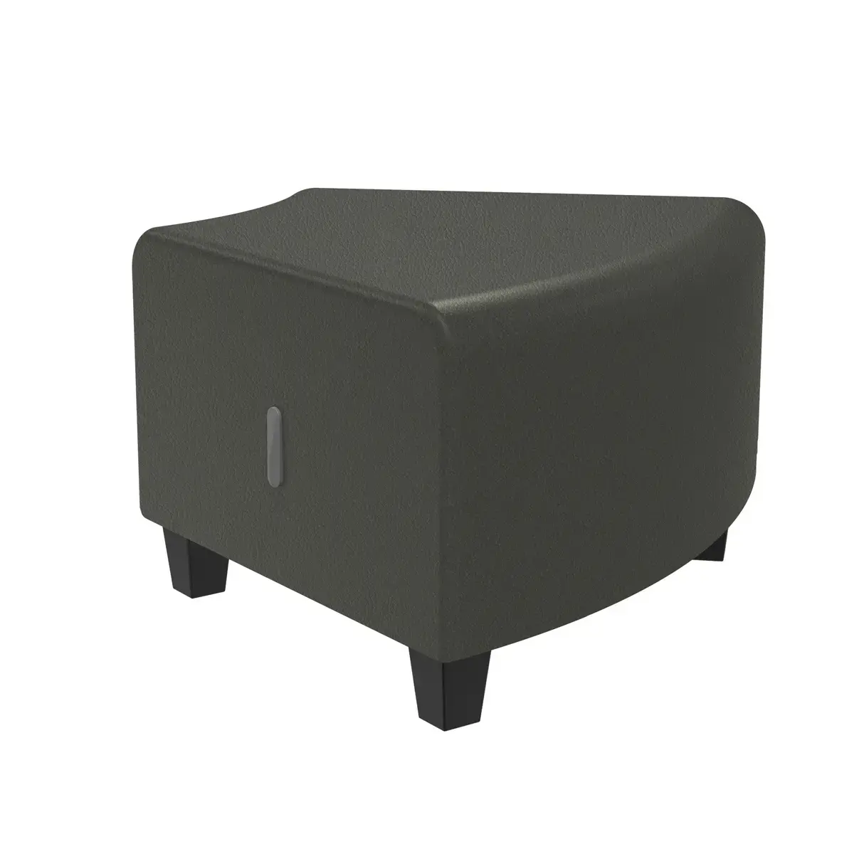 Pouf d'angle - Gris - Alba photo du produit