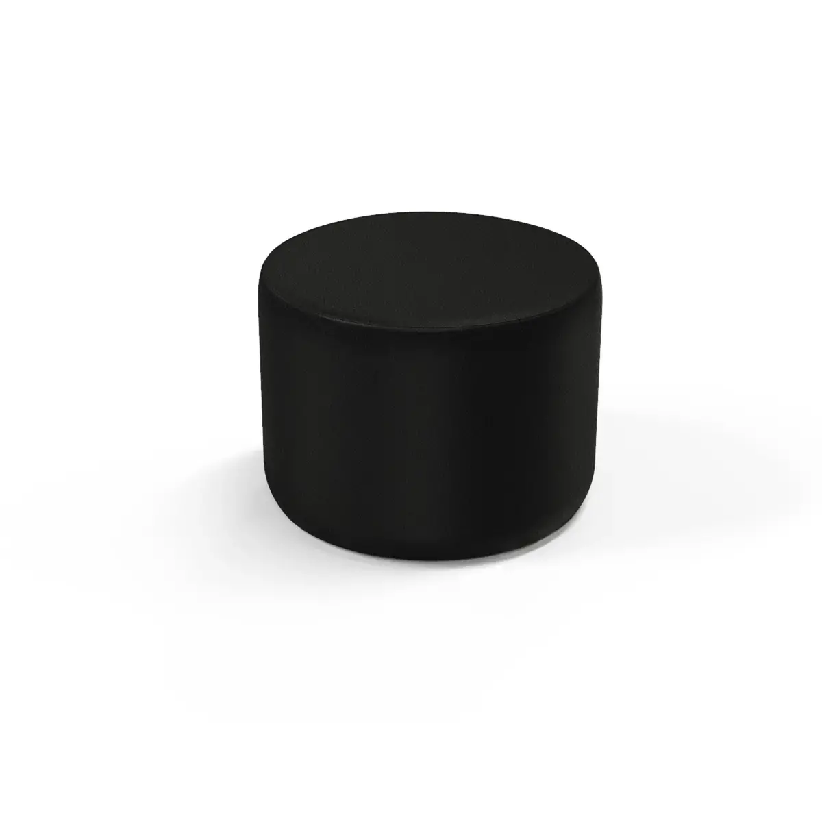 Pouf rond - Noir - Alba photo du produit