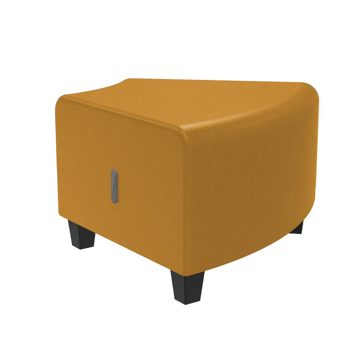 Pouf d'angle - Jaune - Alba photo du produit