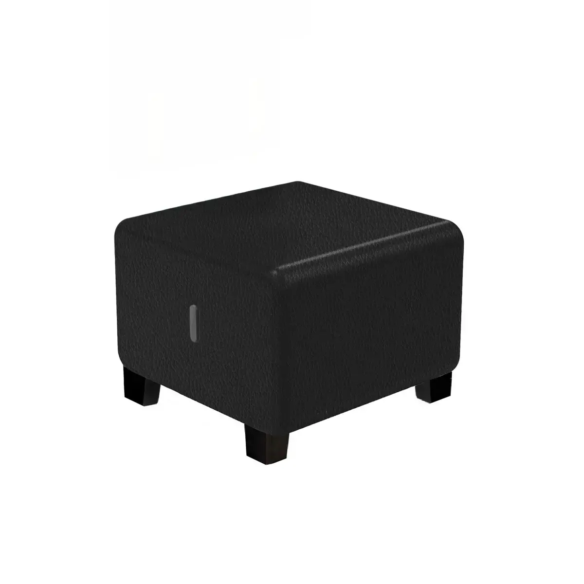 Pouf 1 place - Noir - Alba photo du produit