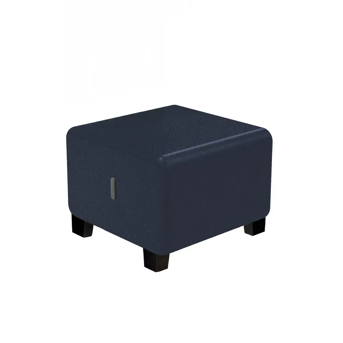 Pouf 1 place - Bleu fonc&eacute; - Alba photo du produit