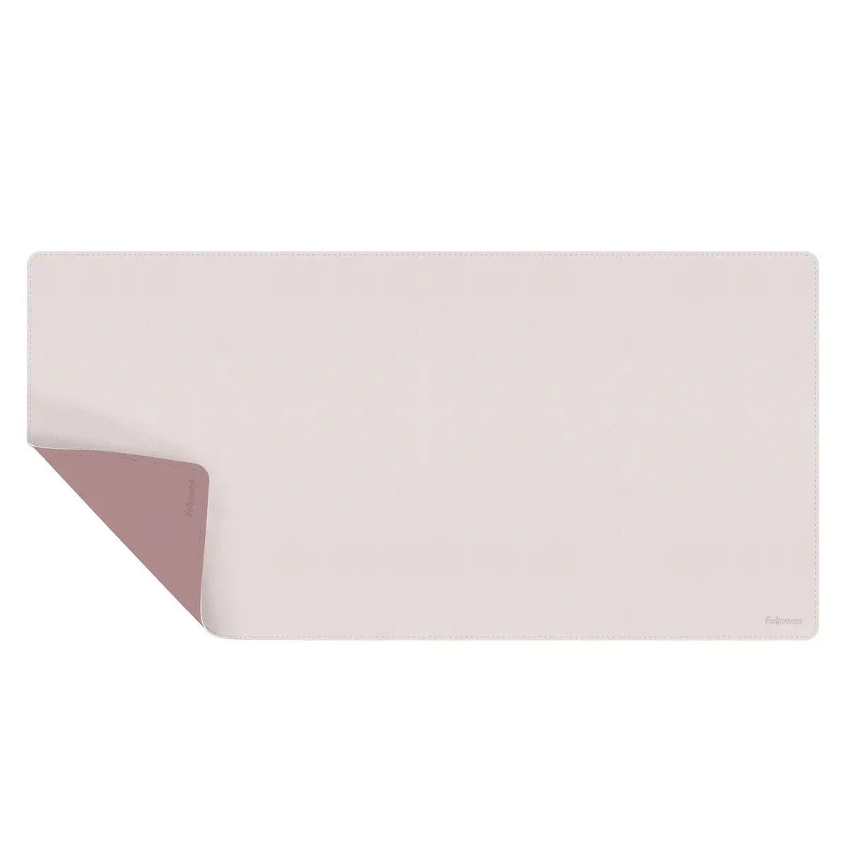 Tapis sous-main réversible - 80 x 40 cm - Rose et taupe - Fellowes photo du produit