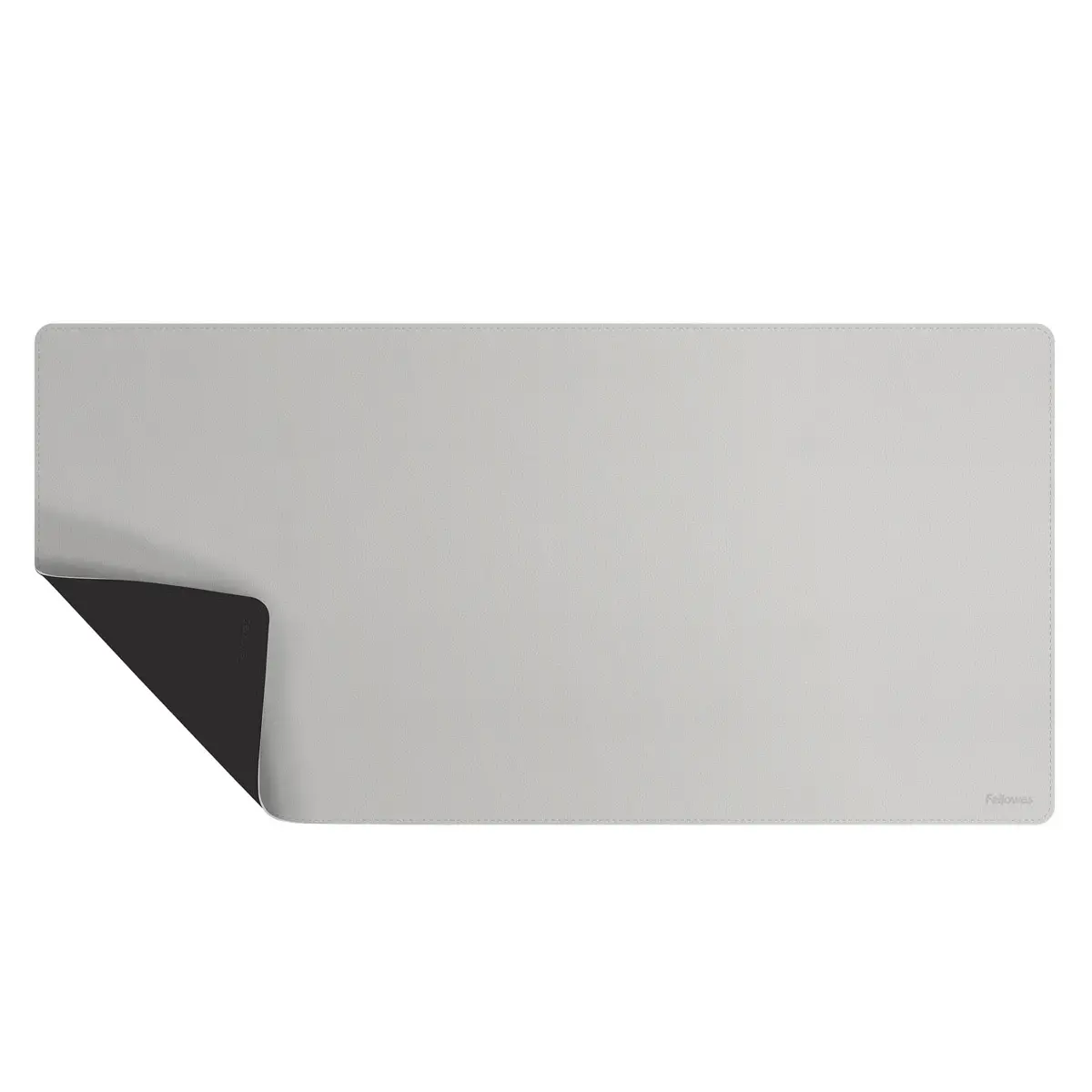Tapis sous-main r&eacute;versible - 80 x 40 cm - Noir et gris - Fellowes photo du produit