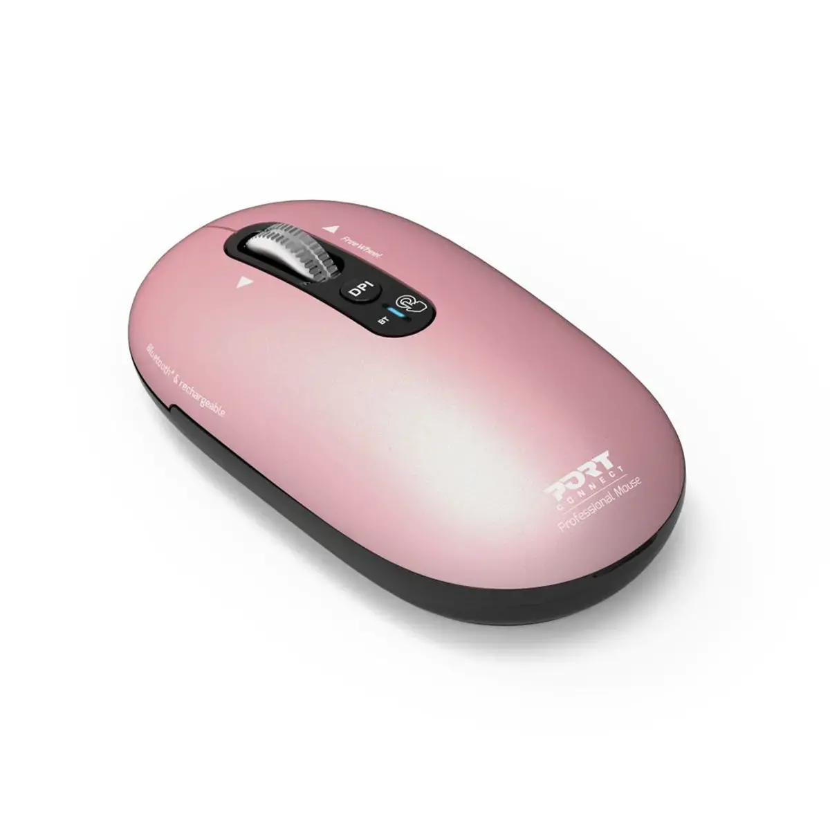 Souris sans fil PURE MAC - Bluetooth - Rechargeable - Rose - Port Connect photo du produit