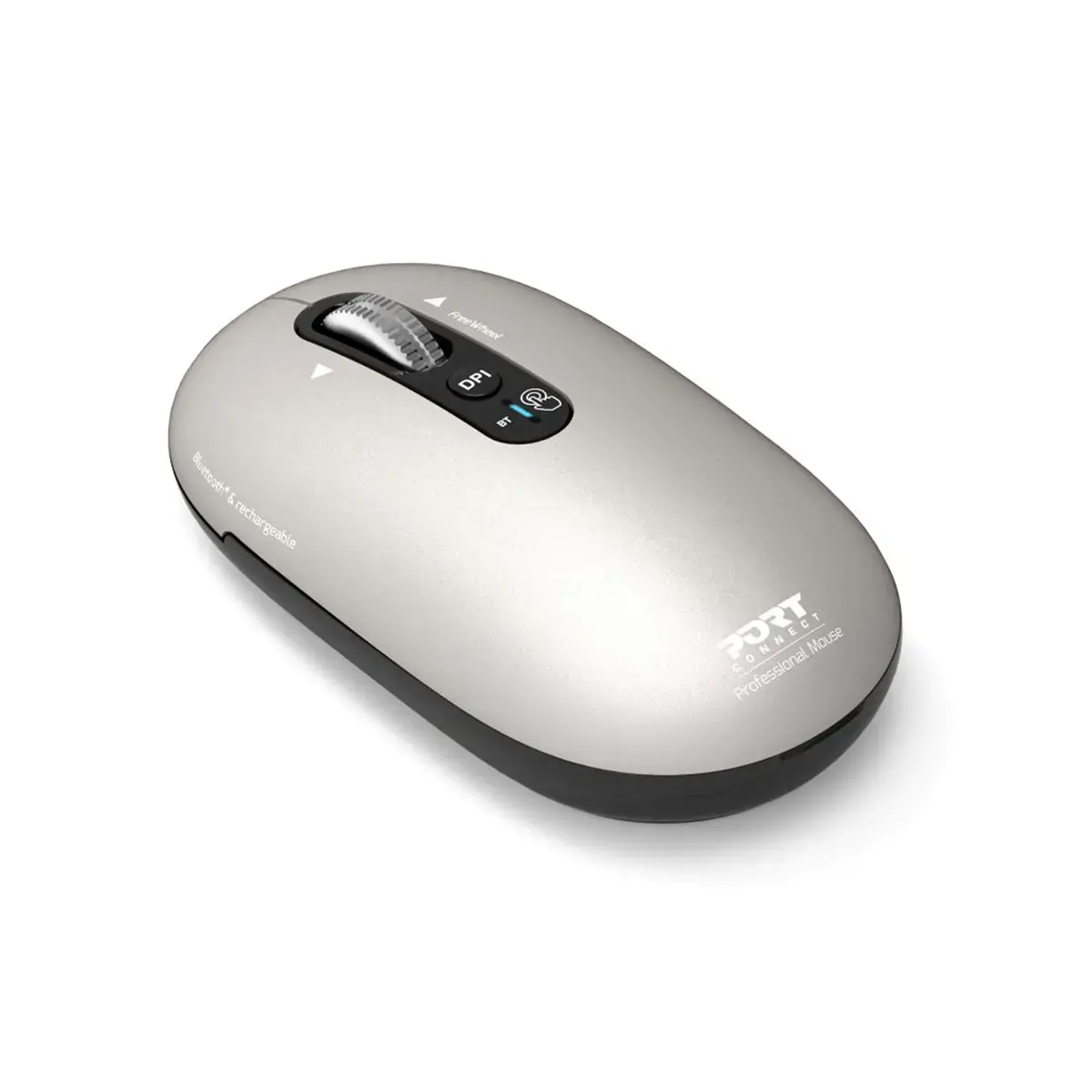 Souris sans fil PURE MAC - Bluetooth - Rechargeable - Beige - Port Connect photo du produit