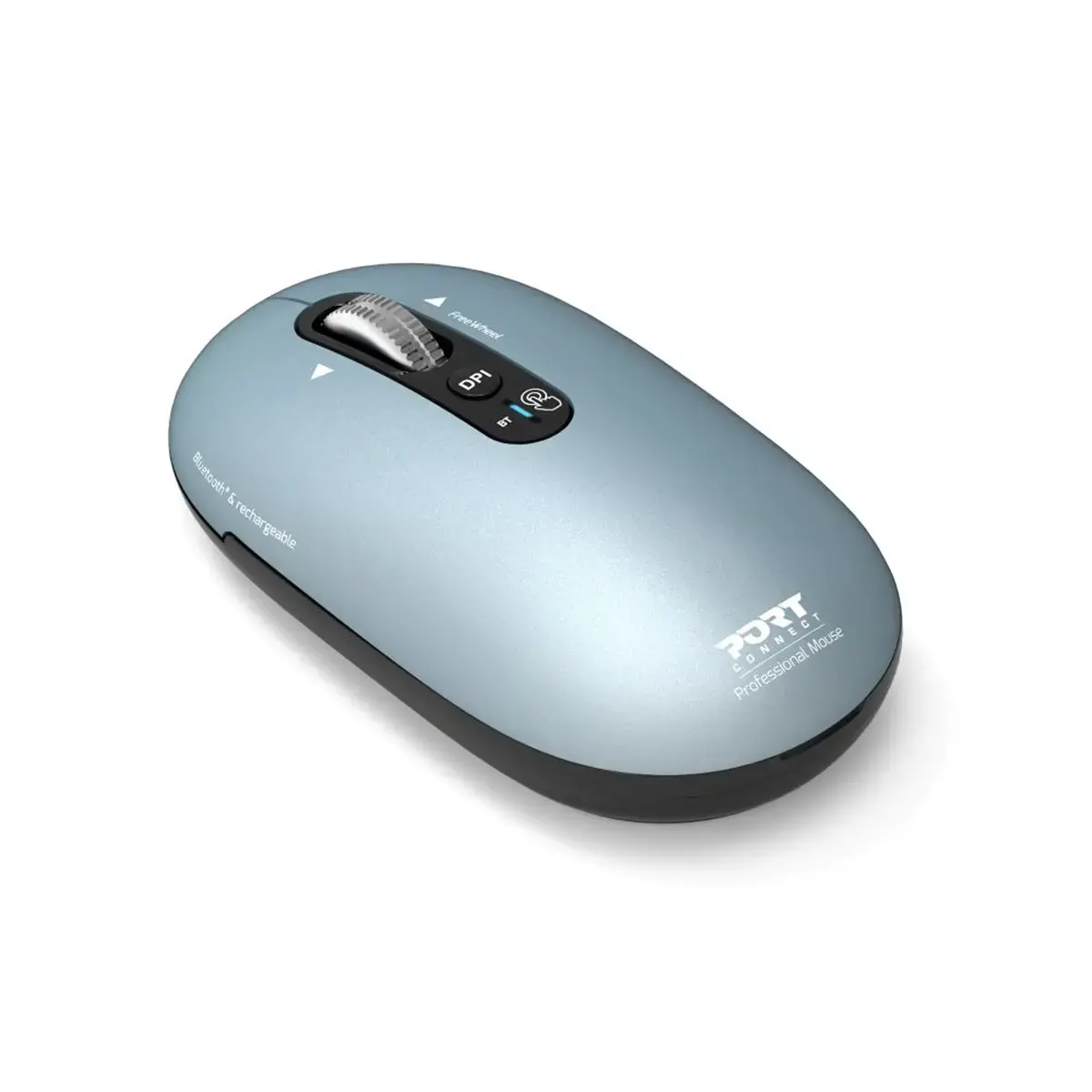 Souris sans fil PURE MAC - Bluetooth - Rechargeable - Bleu - Port Connect photo du produit