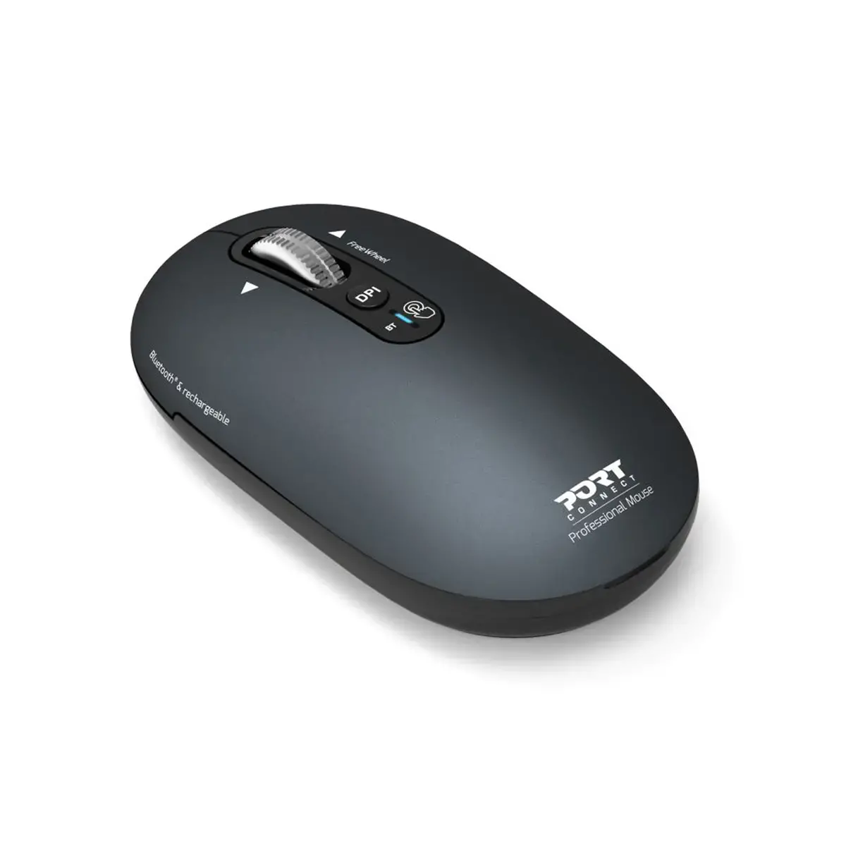 Souris sans fil PURE MAC - Bluetooth - Rechargeable - Gris - Port Connect photo du produit