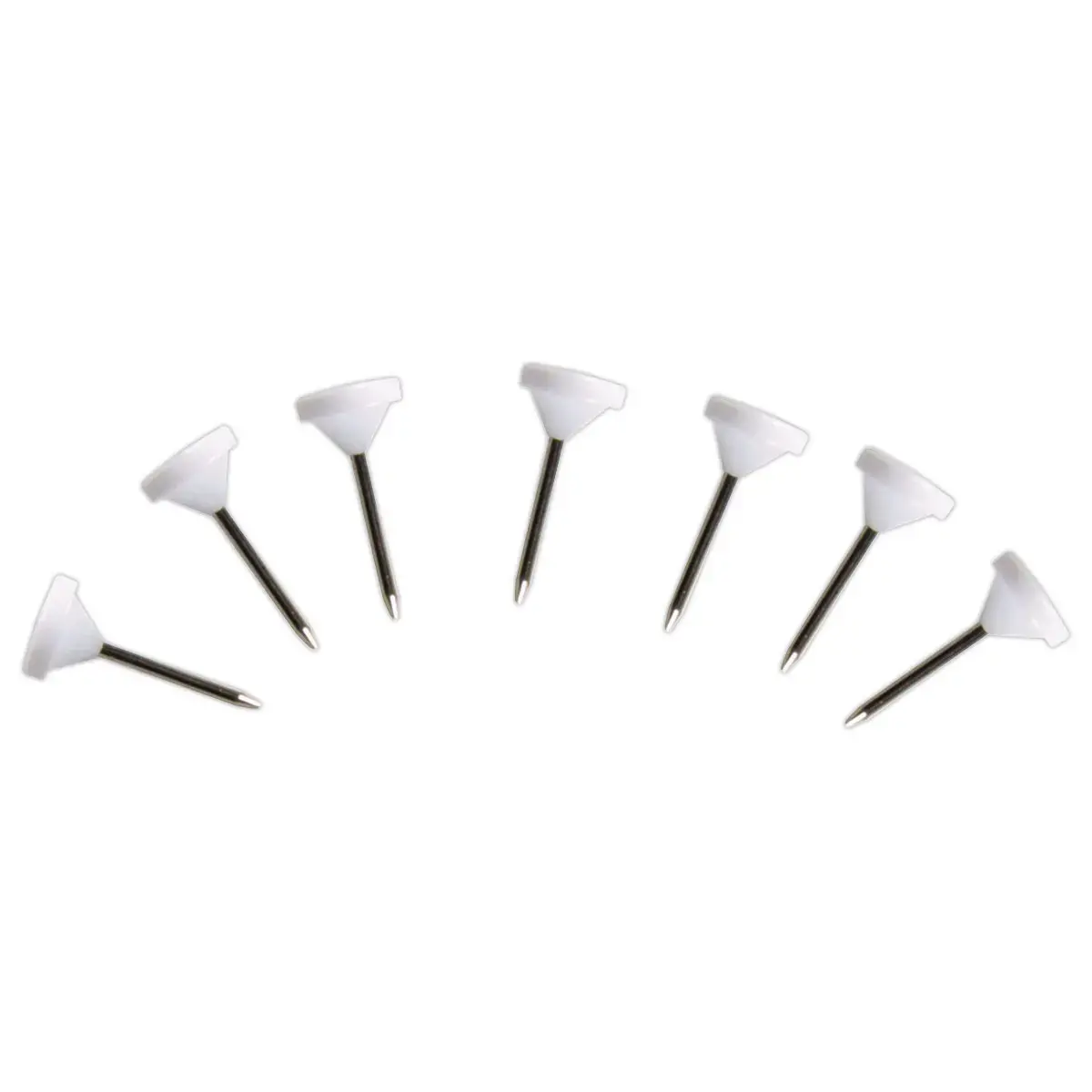 100 Epingles de signalisation - t&ecirc;te blanche photo du produit