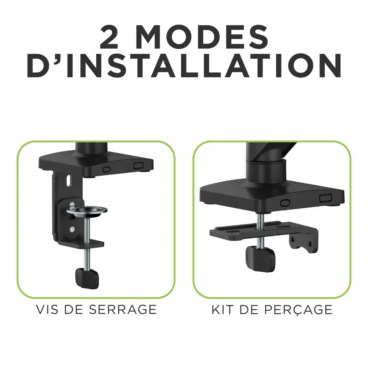 Bras porte-&eacute;cran ERGO LINE - Noir - T'nB photo du produit