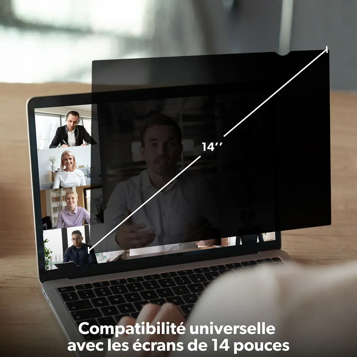Filtre de confidentialit&eacute; - Ecran 14.1 pouces - T'nB photo du produit