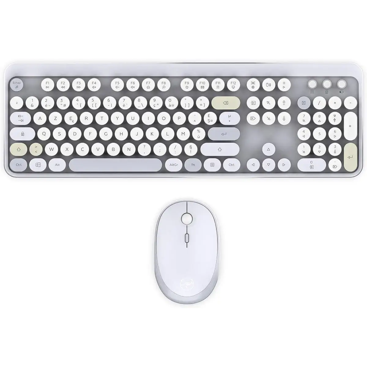 Pack clavier et souris sans fil - Blanc - Mobility Lab photo du produit
