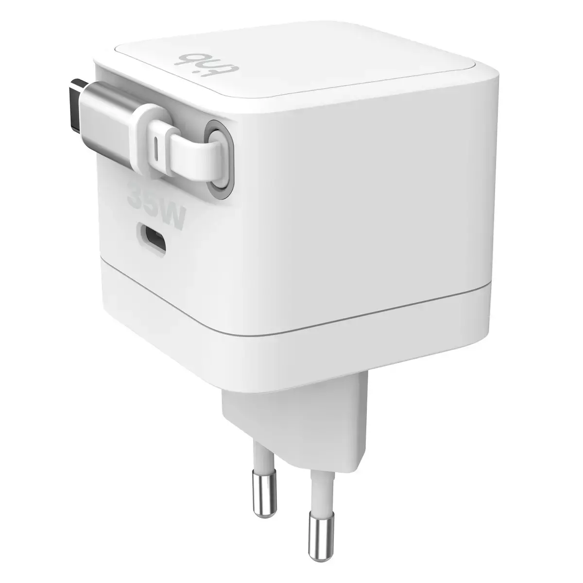 Chargeur USB-C - 35W - Blanc - T'nB photo du produit