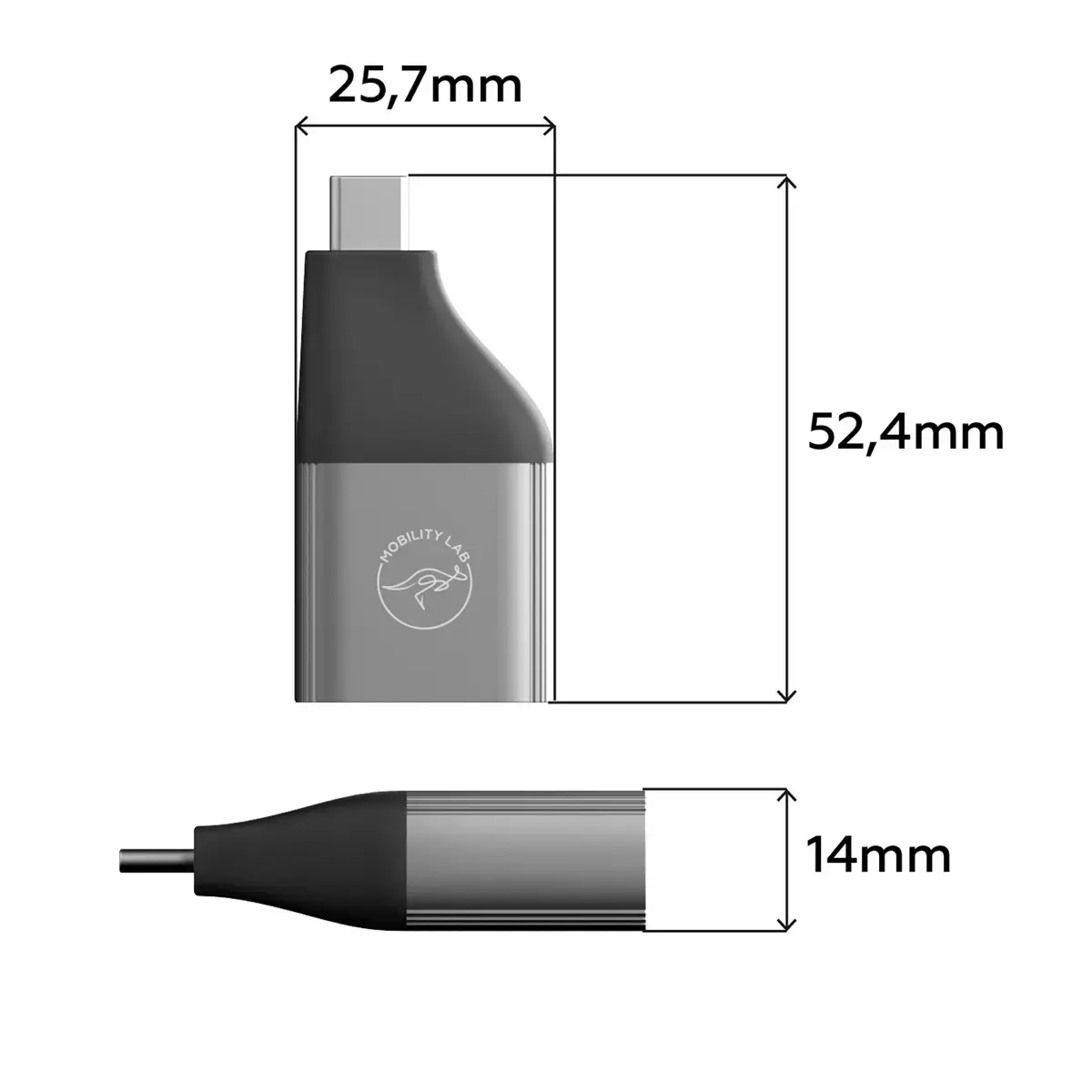 Adaptateur USB-C vers Ethernet - Mobility Lab photo du produit