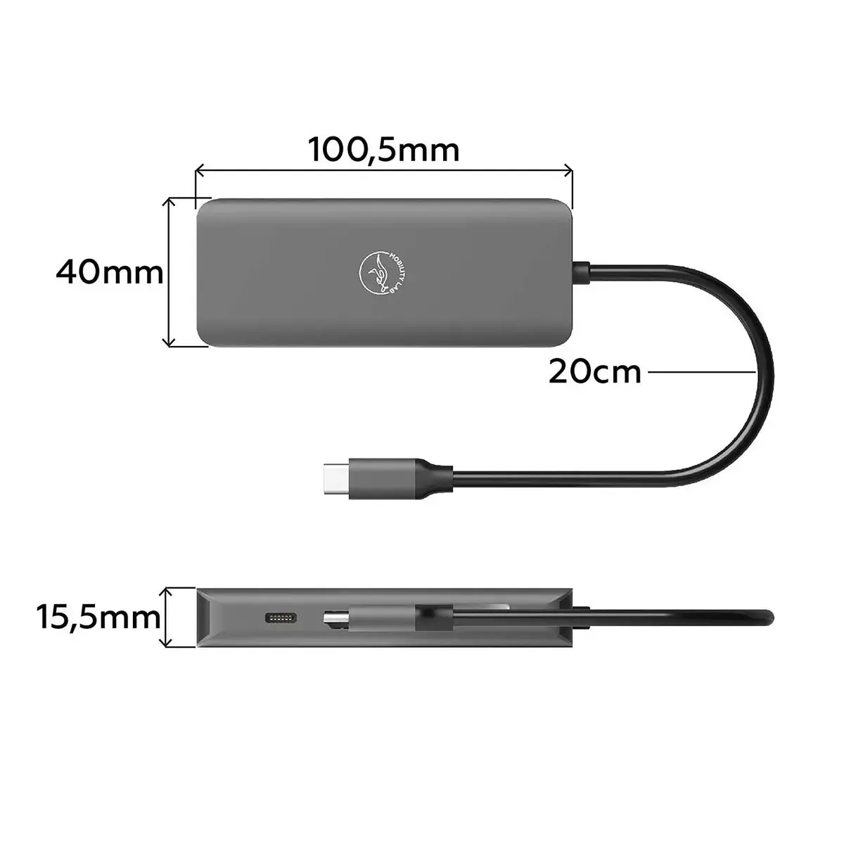 Hub USB-C - 8 en 1 - Mobility Lab photo du produit