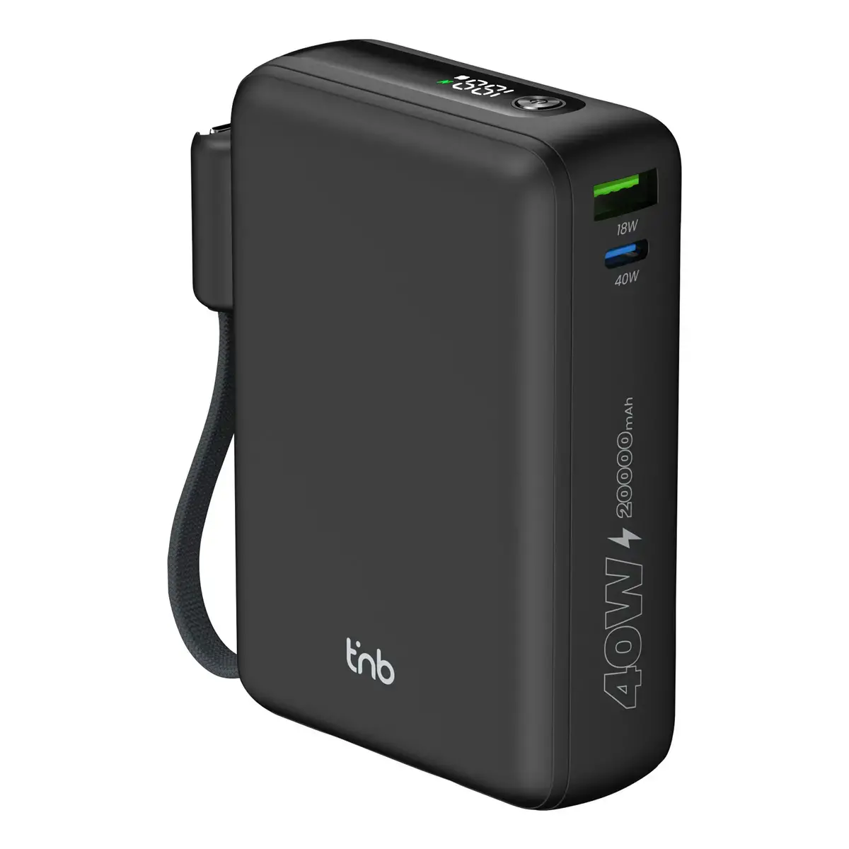 Batterie externe - C&acirc;ble USB-C - 40W - T'nb photo du produit
