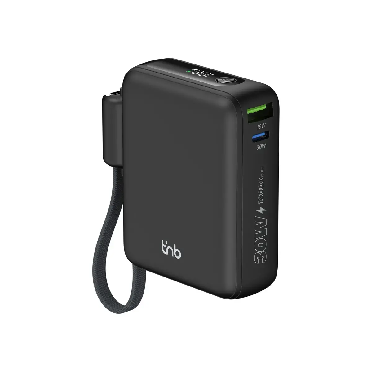 Batterie externe - C&acirc;ble USB-C - 30W - T'nb photo du produit