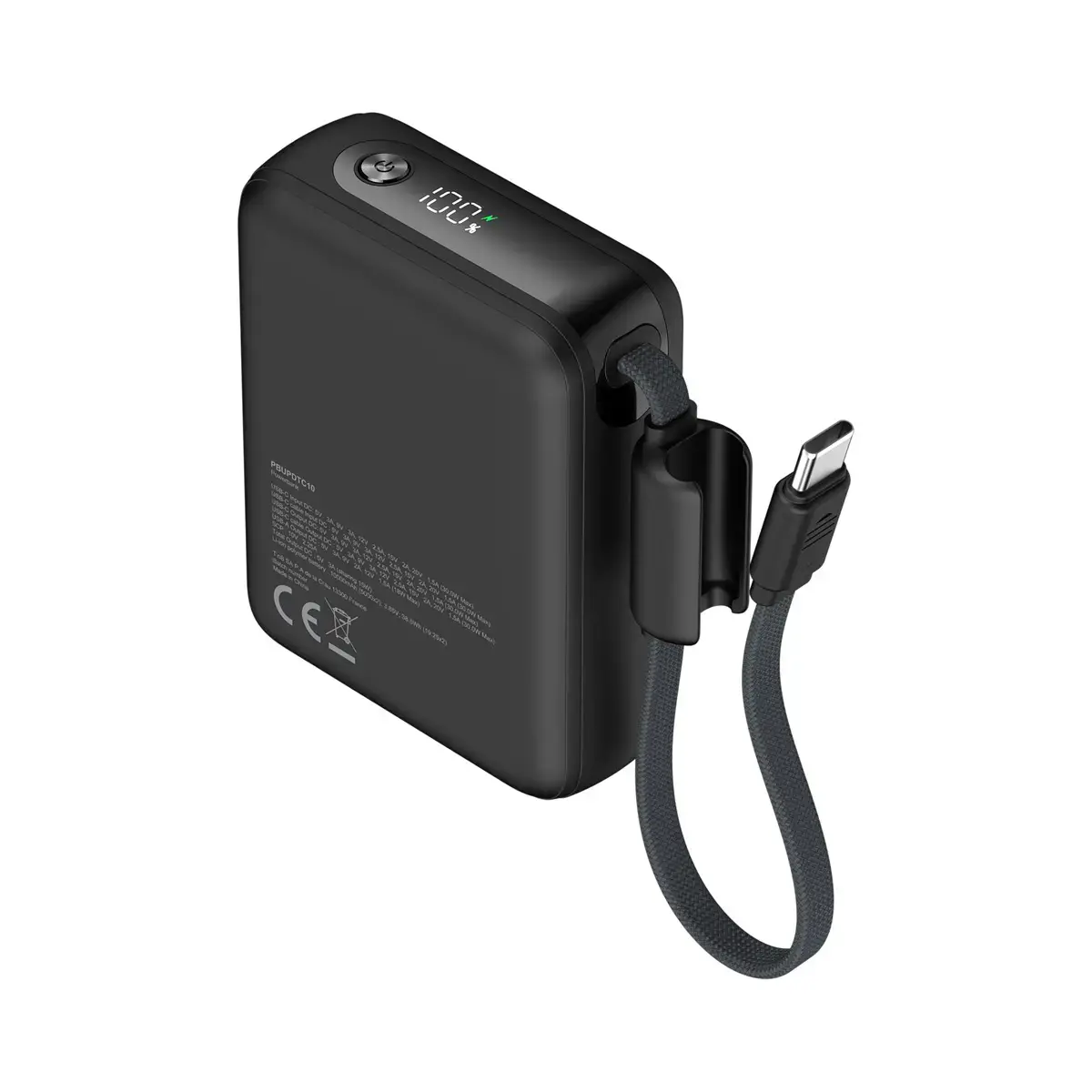 Batterie externe - C&acirc;ble USB-C - 30W - T'nb photo du produit