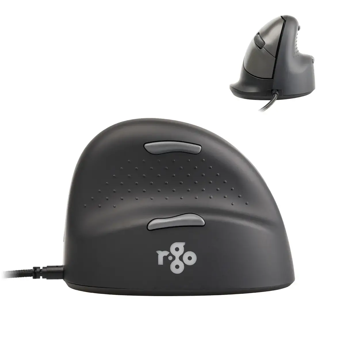 Souris ergonomique - Droitier - Filaire - Noir - R-Go photo du produit