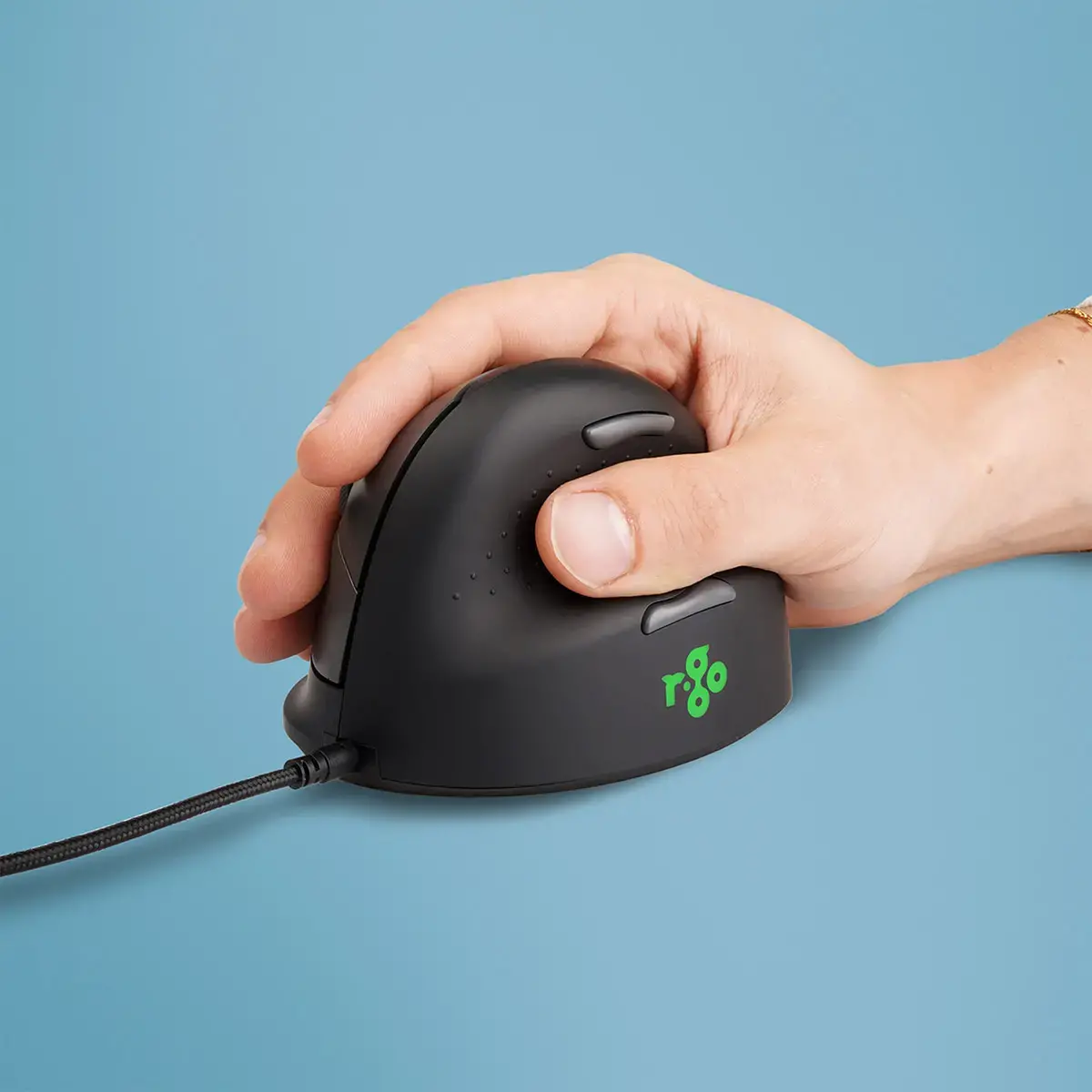 Souris ergonomique - Droitier - Filaire - Noir - R-Go photo du produit