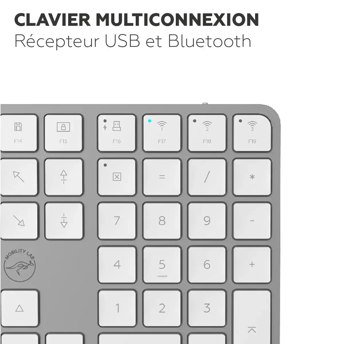 Clavier sans fil - Blanc - Mobility Lab photo du produit