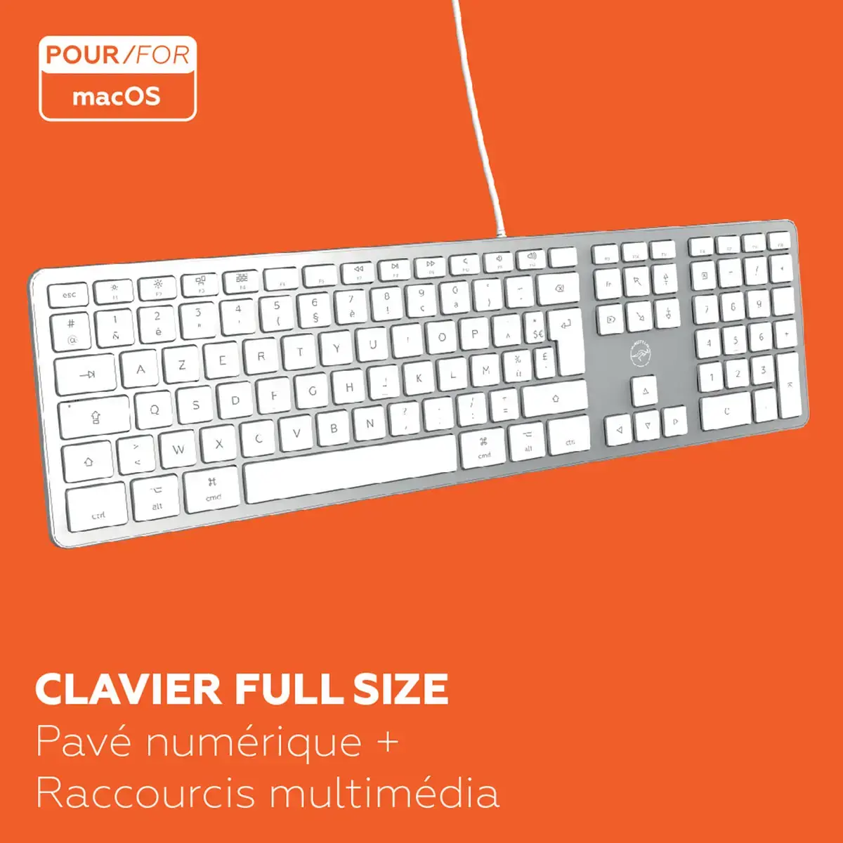 Clavier filaire - Blanc - Mobility Lab photo du produit
