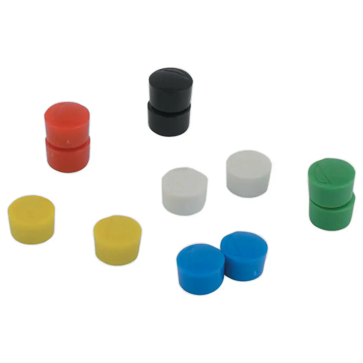 12 Aimants ronds - Ø 12 mm - Assortis photo du produit