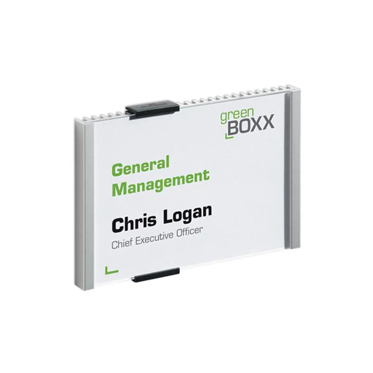 Plaque de porte personnalisable Infosign A6 - DURABLE photo du produit