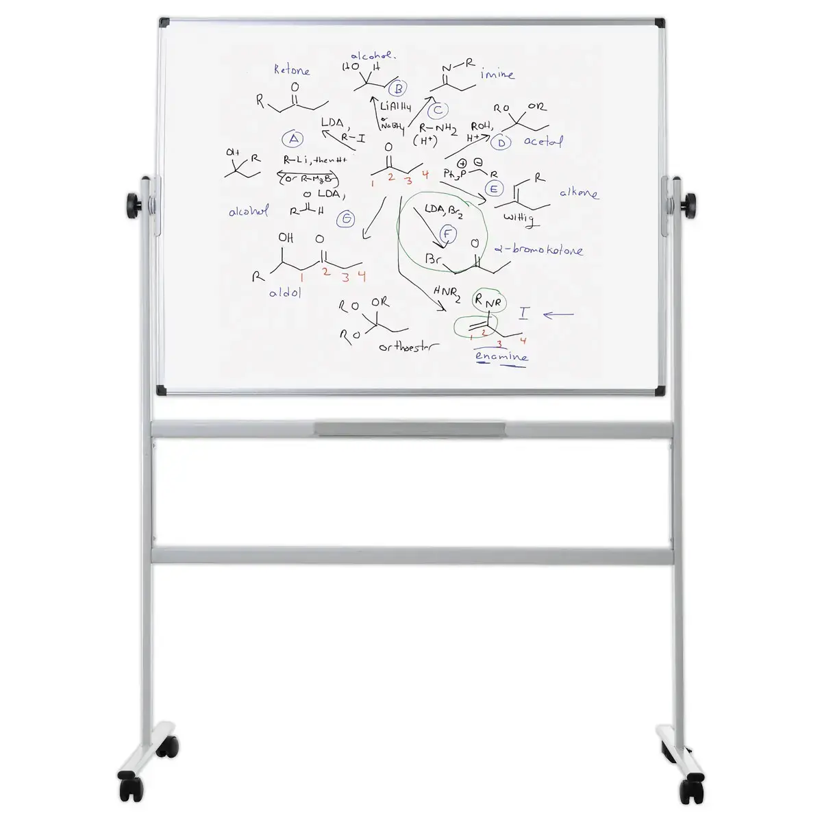 Tableau blanc à double face pivotant - BI-OFFICE photo du produit