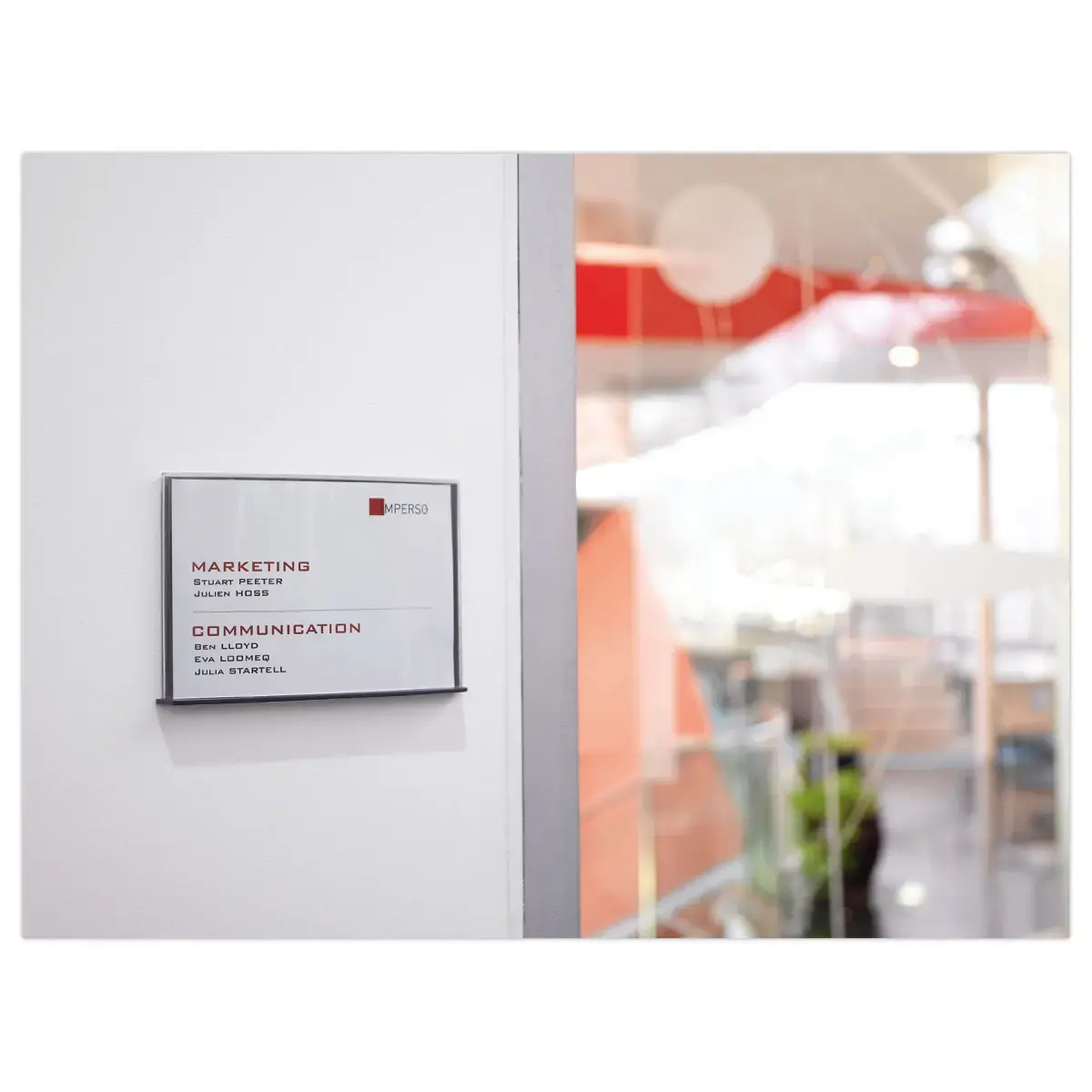 Plaque signal&eacute;tique de porte personnalisable Cinatur - A6 - Paperflow photo du produit