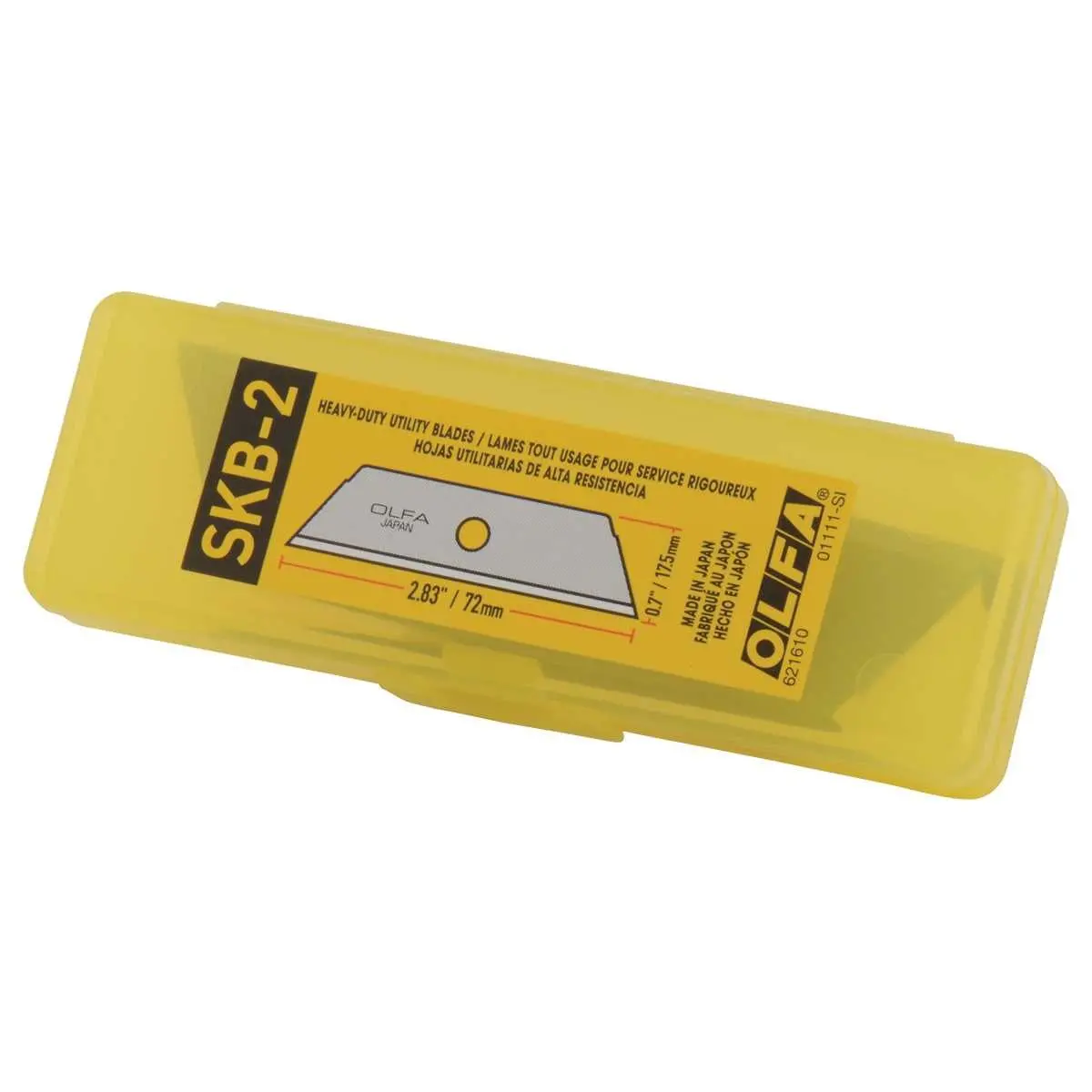 Etui de 5 lames trapézoïdales pour cutter - 17,5 mm - OLFA photo du produit