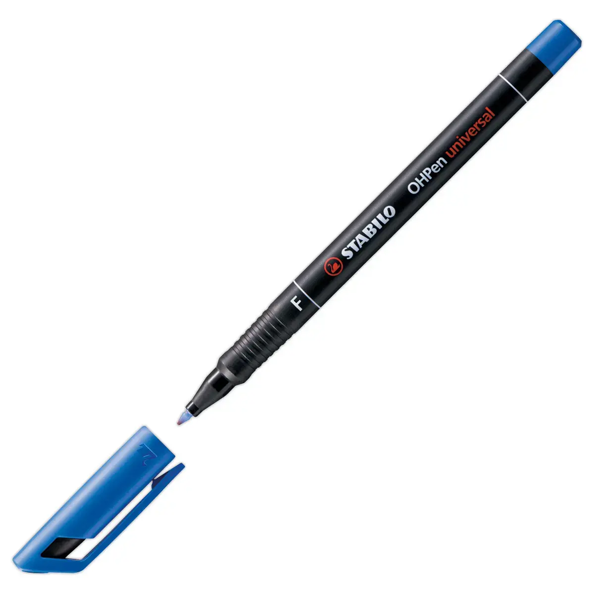 Marqueur OHPen permanent fin 0,7 - Pointe fine - Bleu - Stabilo photo du produit