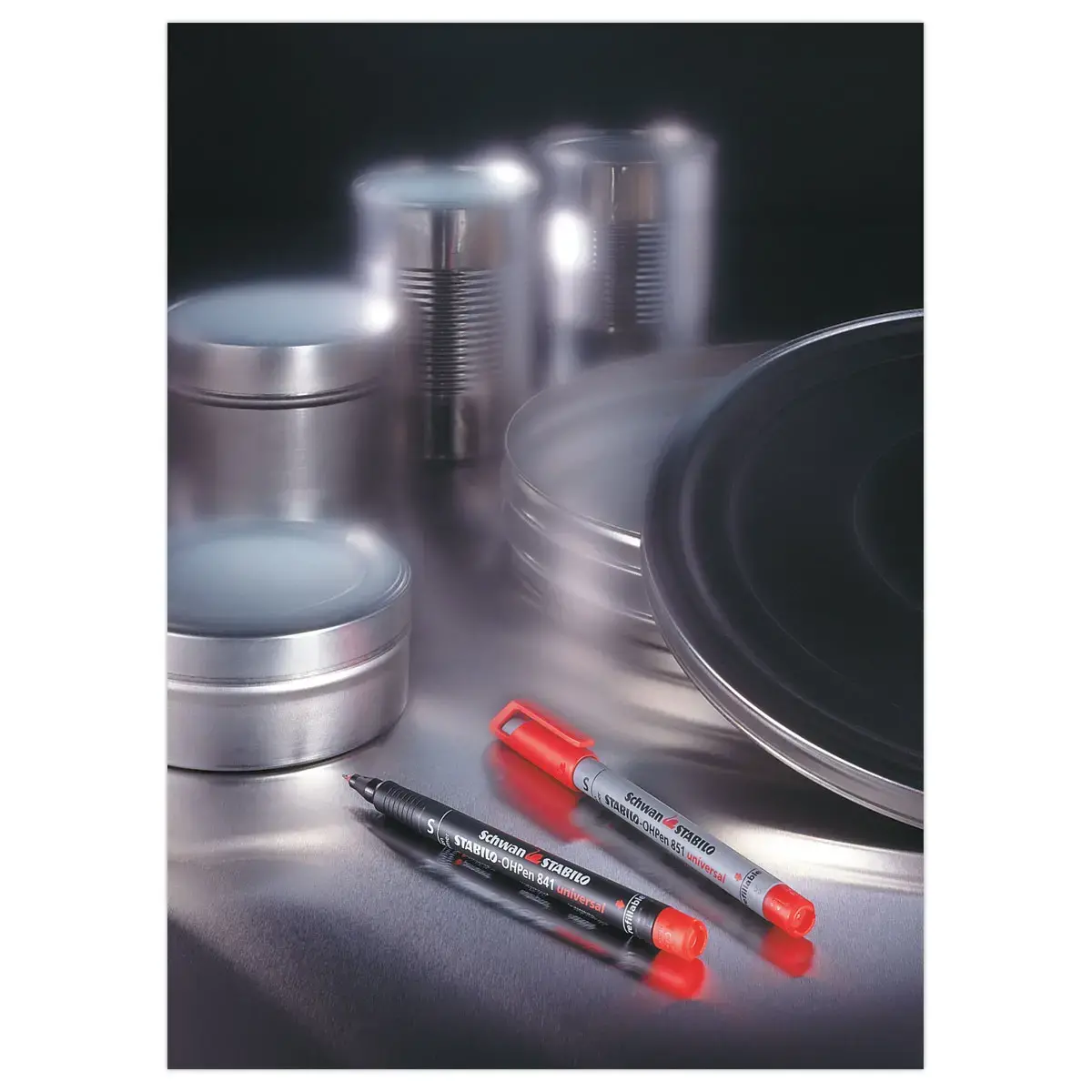 Marqueur OHPen permanent  - Pointe moyenne - Noir - Stabilo photo du produit