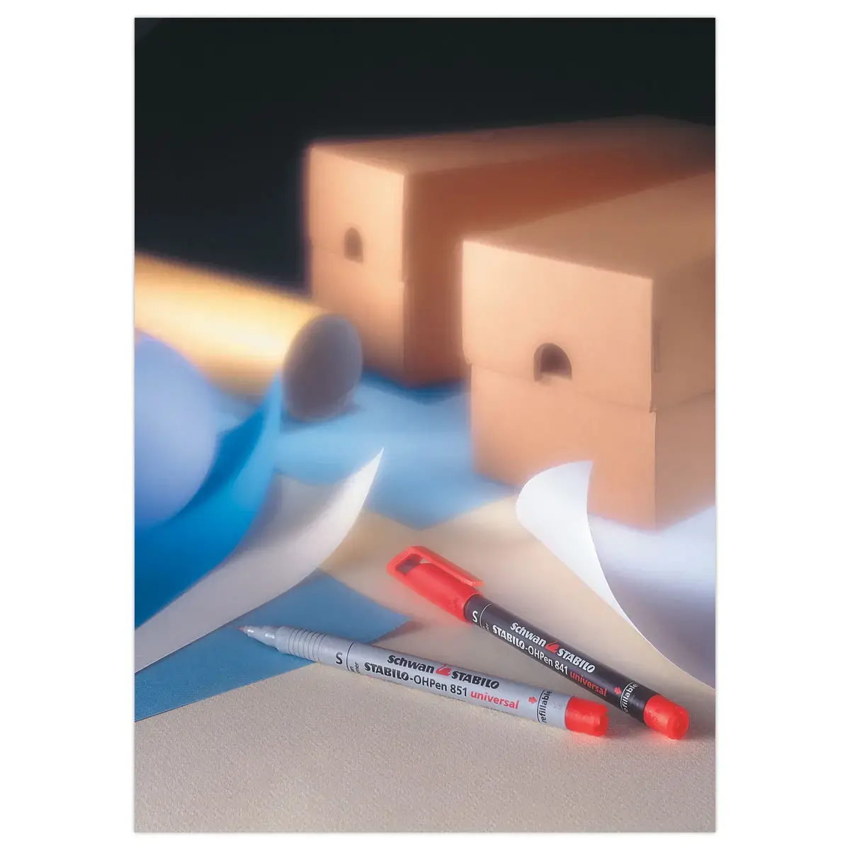 Marqueur OHPen permanent  - Pointe moyenne - Noir - Stabilo photo du produit