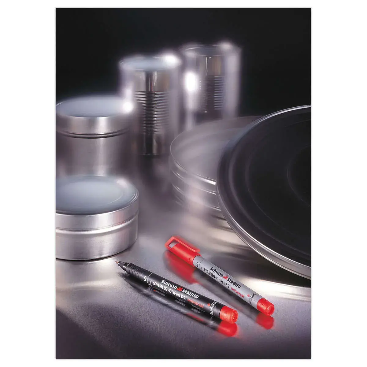 Marqueur OHPen permanent super fin 0,4 - Pointe super fine - Rouge - STABILO photo du produit