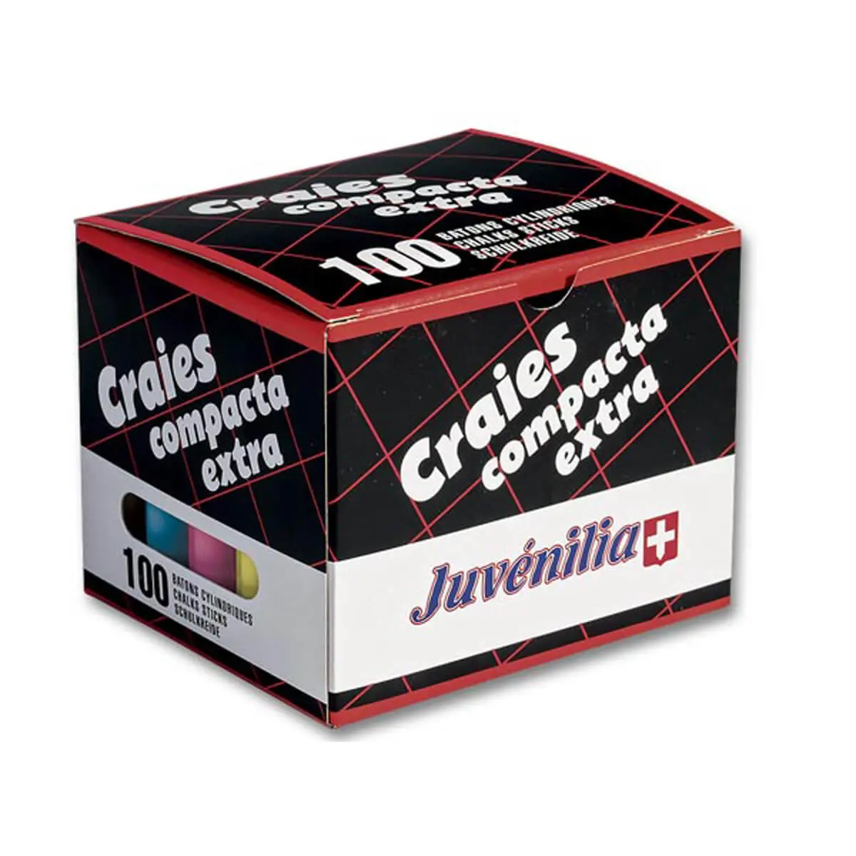 100 Craies – Couleurs assorties – JUVENILIA photo du produit