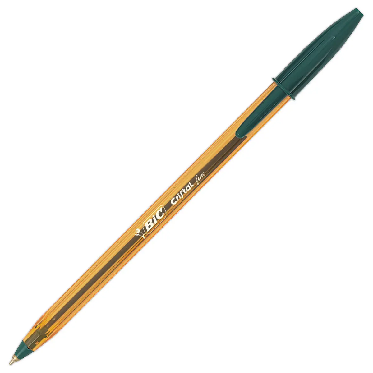 Stylo bille Cristal - &eacute;criture fine - vert - BIC photo du produit