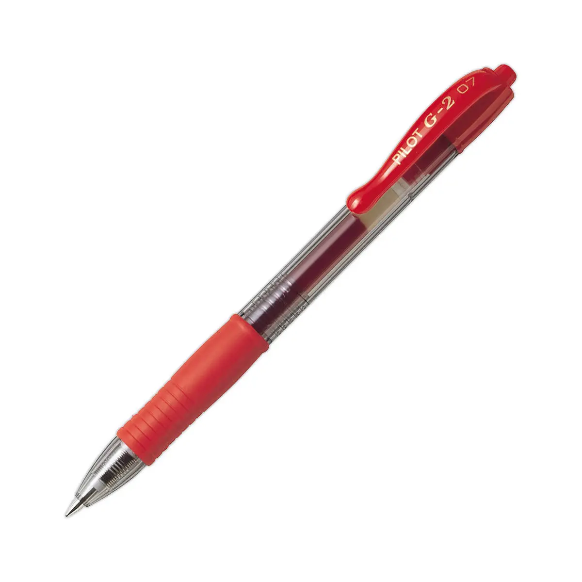 Stylo encre gel rétractable et rechargeable G-2 - Rouge - Pilot photo du produit