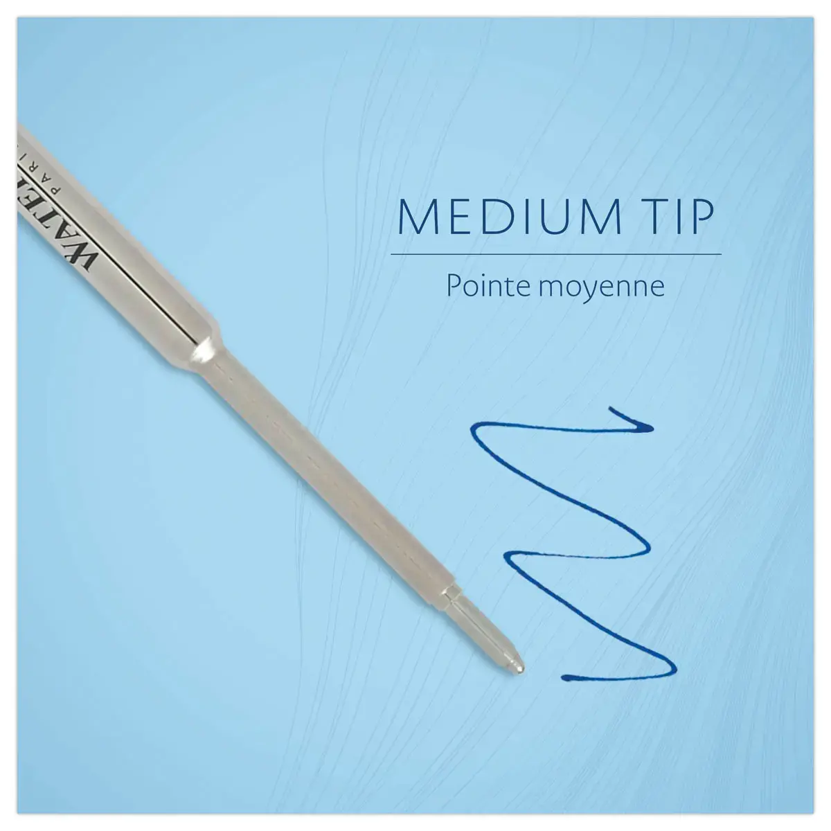 8 Cartouches longues internationales pour stylo plume - Bleu - Waterman photo du produit