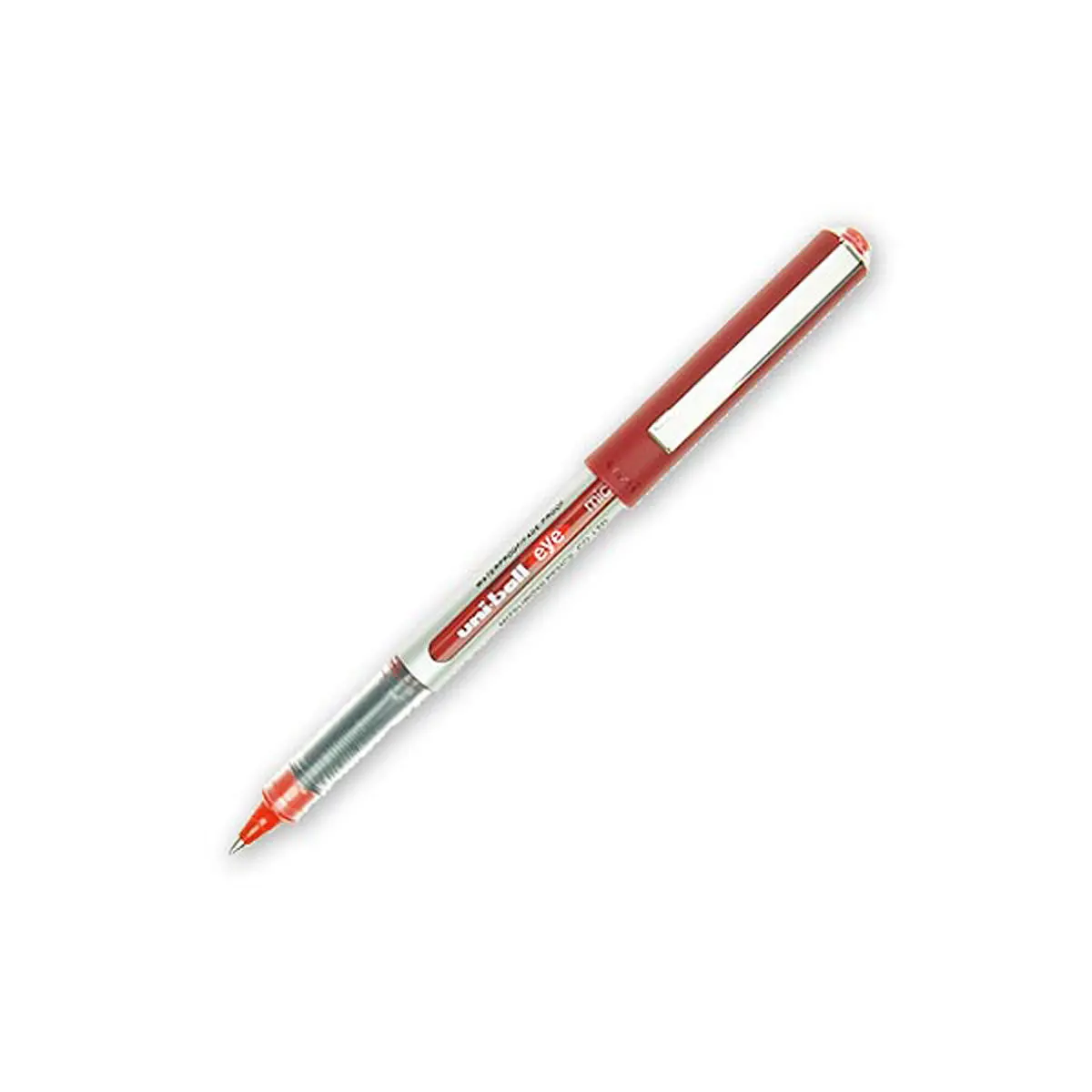 Stylo roller pointe m&eacute;tal eye 150 - &Eacute;criture fine - Rouge - UNI-BALL photo du produit