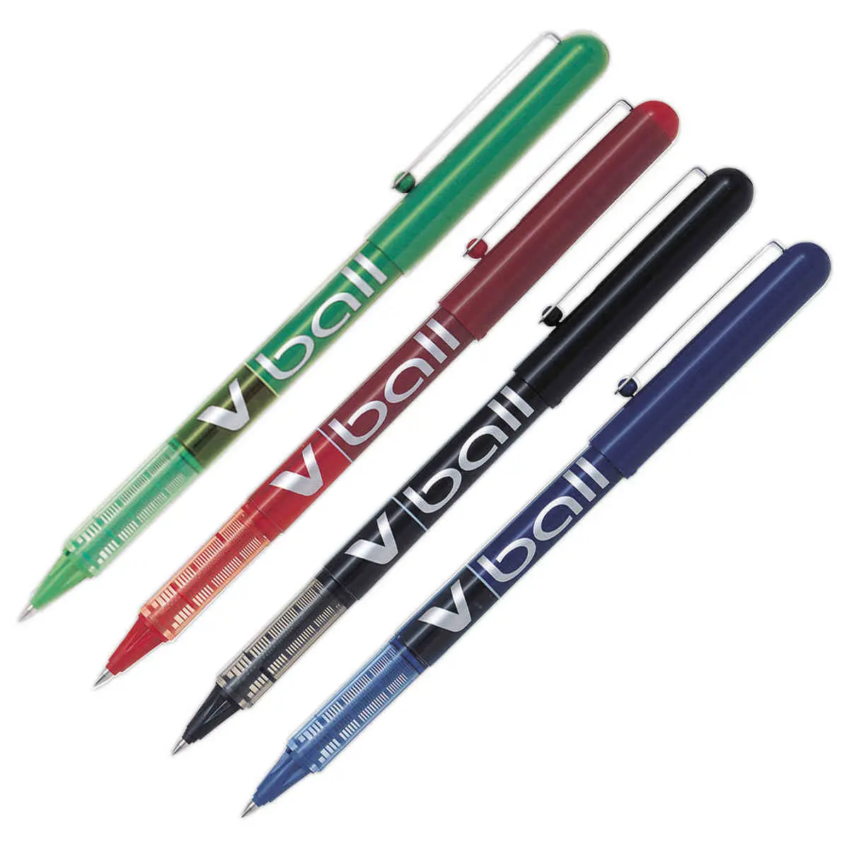 Stylo roller pointe m&eacute;tal V Ball 05  - &eacute;criture fine - Rouge  - Pilot photo du produit