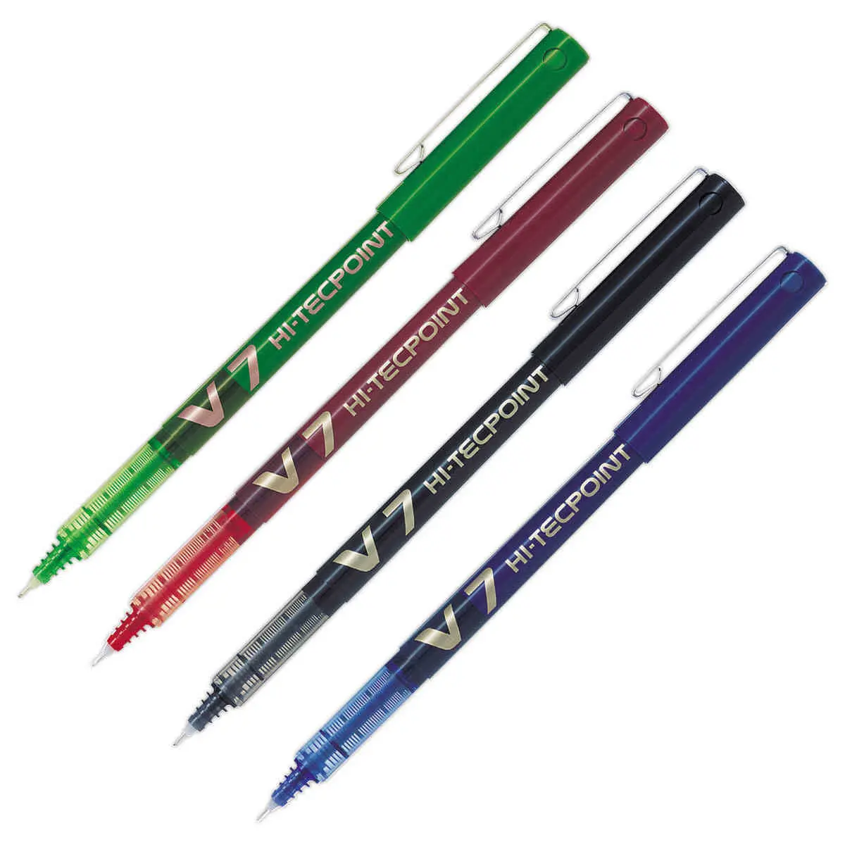 Stylo roller pointe aiguille Hi-Tecpoint V7 - Rouge - Pilot photo du produit