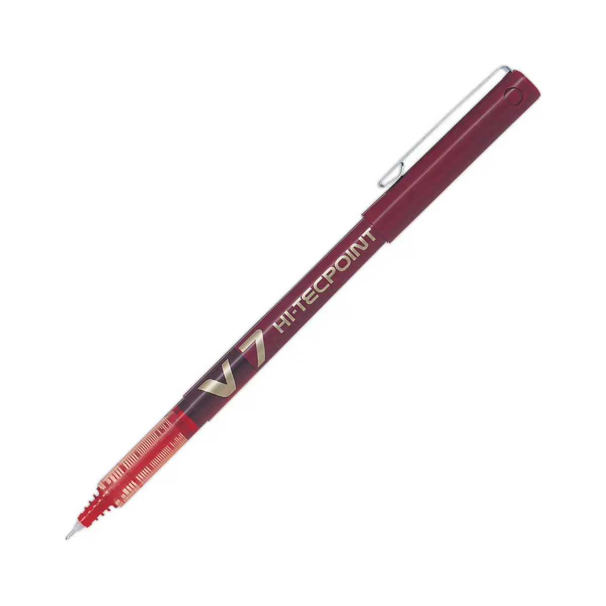 Stylo roller pointe aiguille Hi-Tecpoint V7 - Rouge - Pilot photo du produit