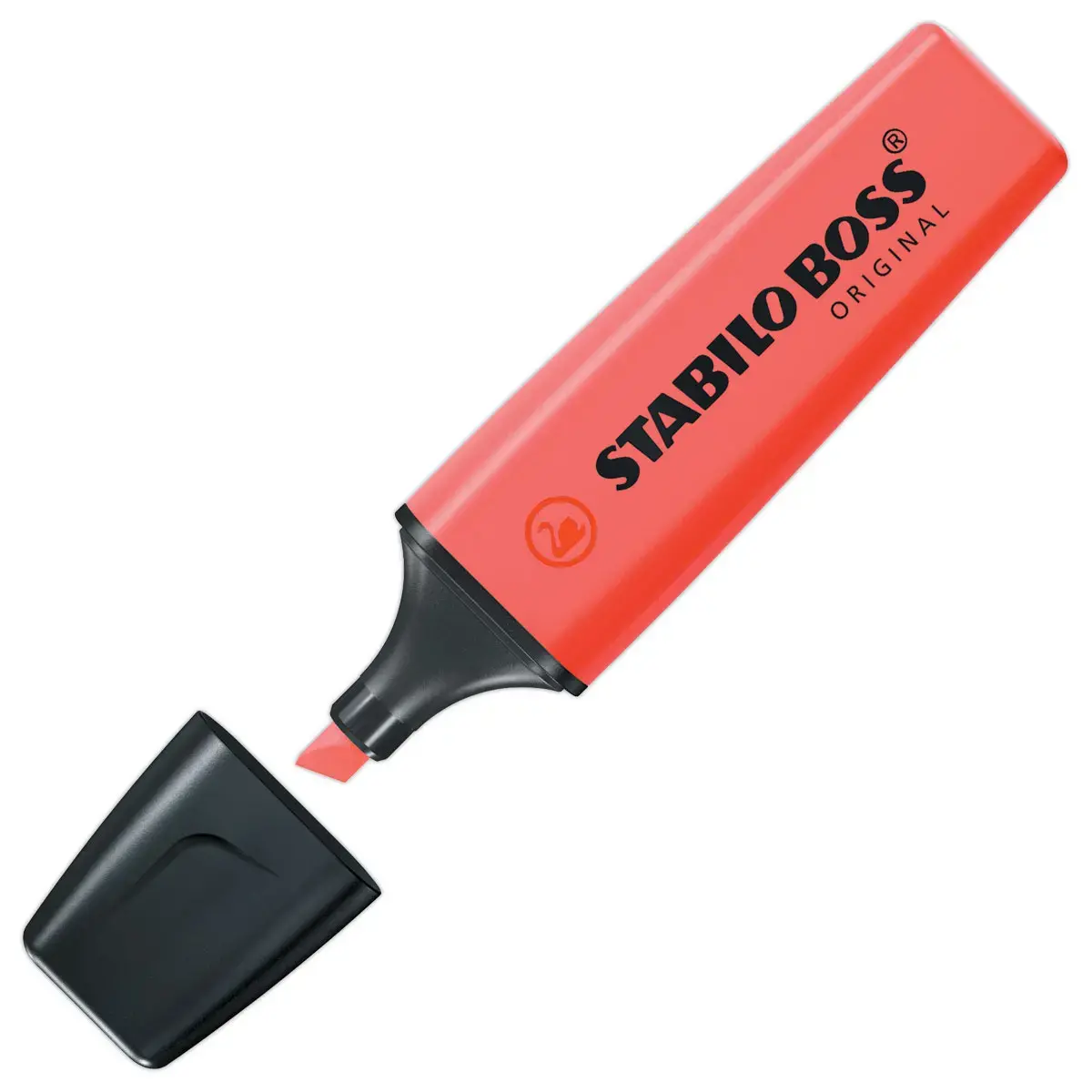 Surligneur BOSS ORIGINAL - Pointe biseautée - Rouge Clair - Stabilo photo du produit