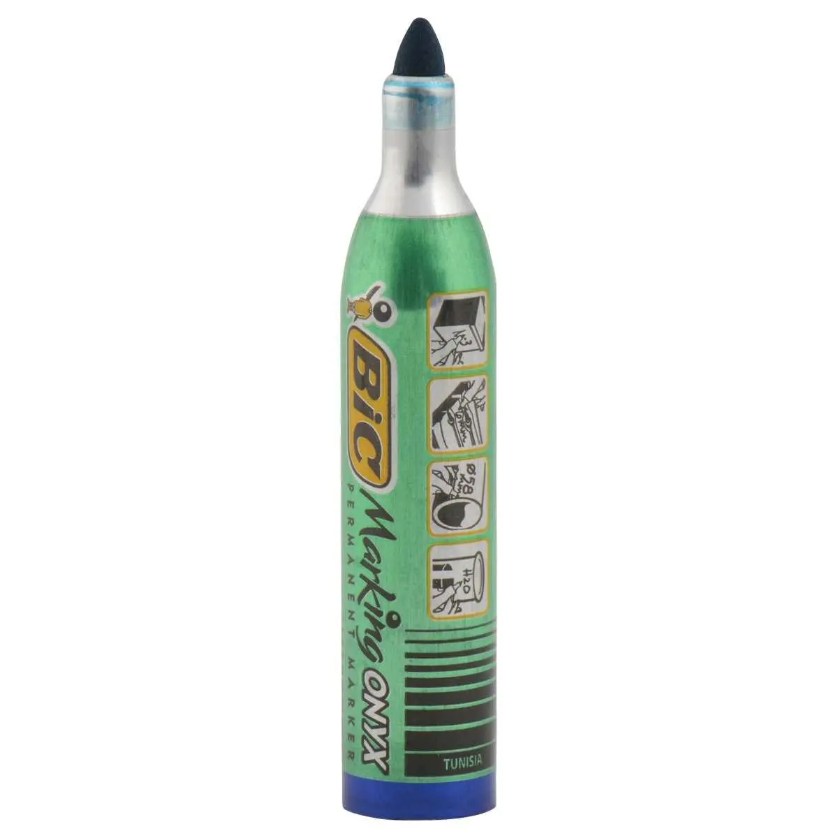 BIC ONYX 1482 Marqueur permanent pointe ogive Encre Noire indélébile