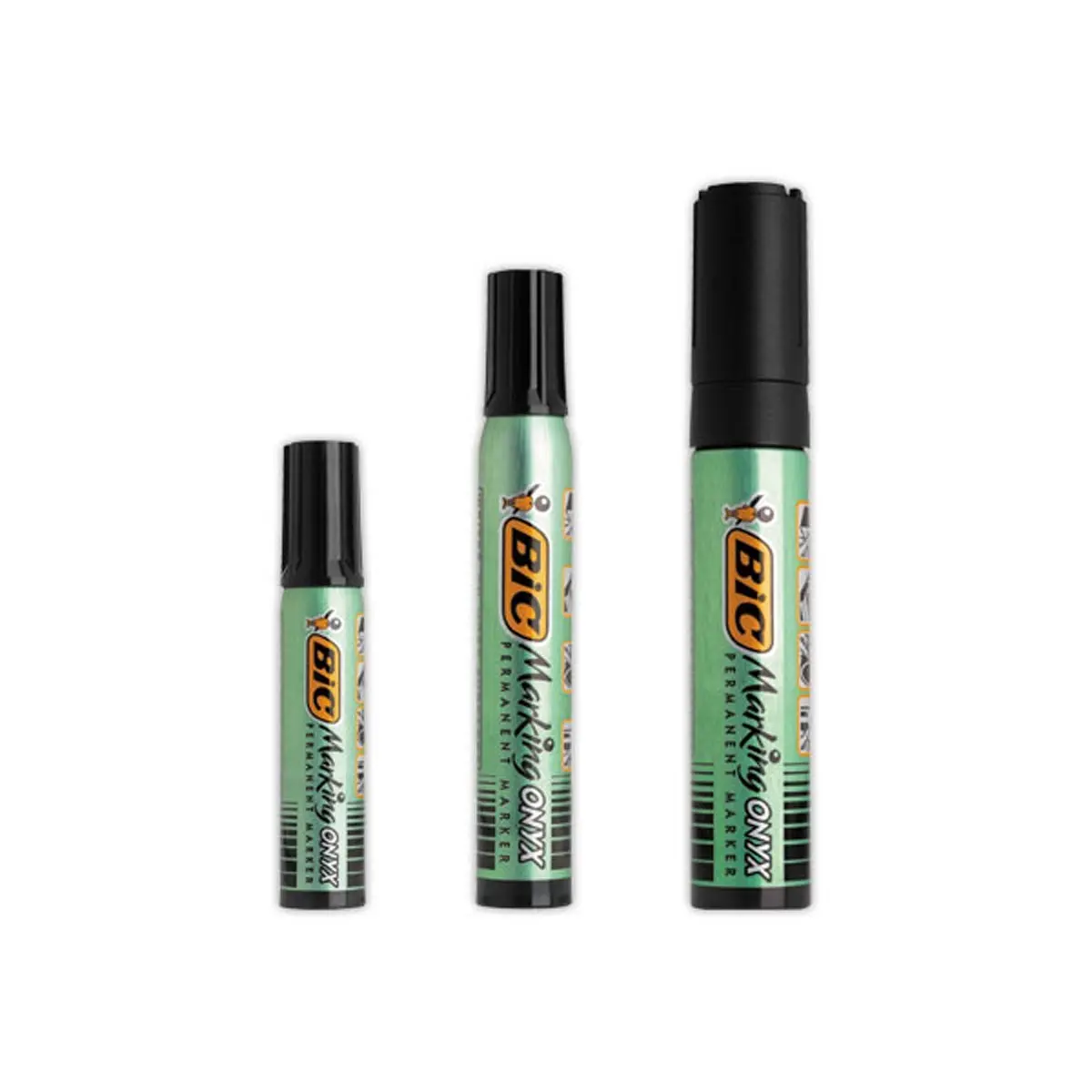 Mini marqueur permanent Onyx 1482 - Pointe ogive - Noir - BIC photo du produit